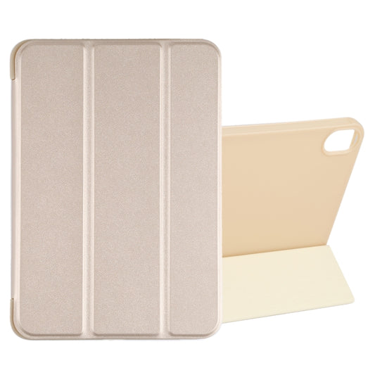 For iPad mini 6 GEBEI Shockproof Horizontal Flip Tablet Case with Three-folding Holder(Gold) - iPad mini 6 Cases by GEBEI | Online Shopping UK | buy2fix