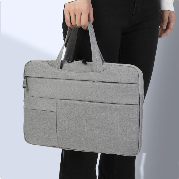 POFOKO C510 Waterproof Oxford Cloth Laptop Handbag For 15.6 inch Laptops(Grey) - Other by POFOKO | Online Shopping UK | buy2fix