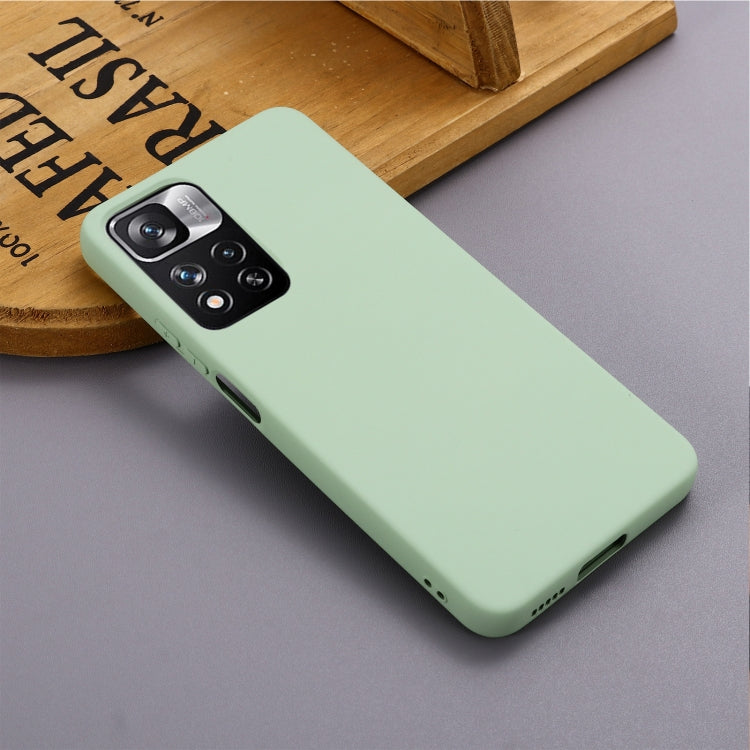For Xiaomi Redmi Note 11 Pro China / Note 11 Pro+ Liquid Silicone Phone Case(Green) - Xiaomi Accessories by buy2fix | Online Shopping UK | buy2fix