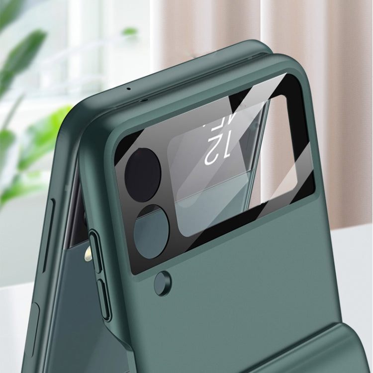 For Samsung Galaxy Z Flip3 5G GKK Magnetic Hinge Full Coverage Phone Case(Green) - Galaxy Phone Cases by GKK | Online Shopping UK | buy2fix