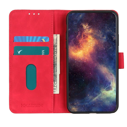 For vivo Y76 5G / Y76s 5G KHAZNEH Retro Texture Horizontal Flip Leather Phone Case(Red) - vivo Cases by buy2fix | Online Shopping UK | buy2fix