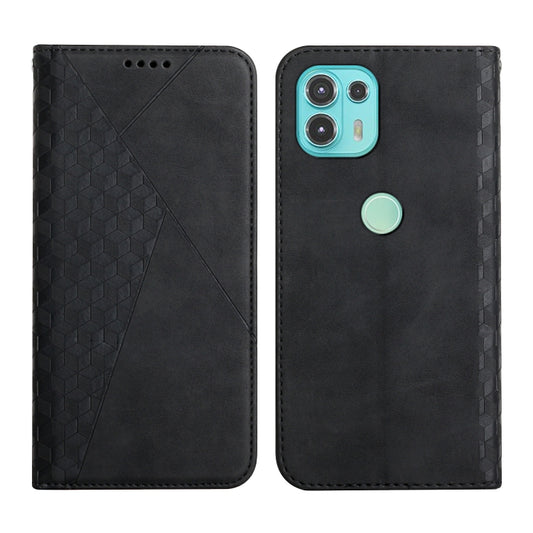 For Motorola Edge 20 Lite Skin Feel Magnetic Leather Phone Case(Black) - Motorola Cases by buy2fix | Online Shopping UK | buy2fix