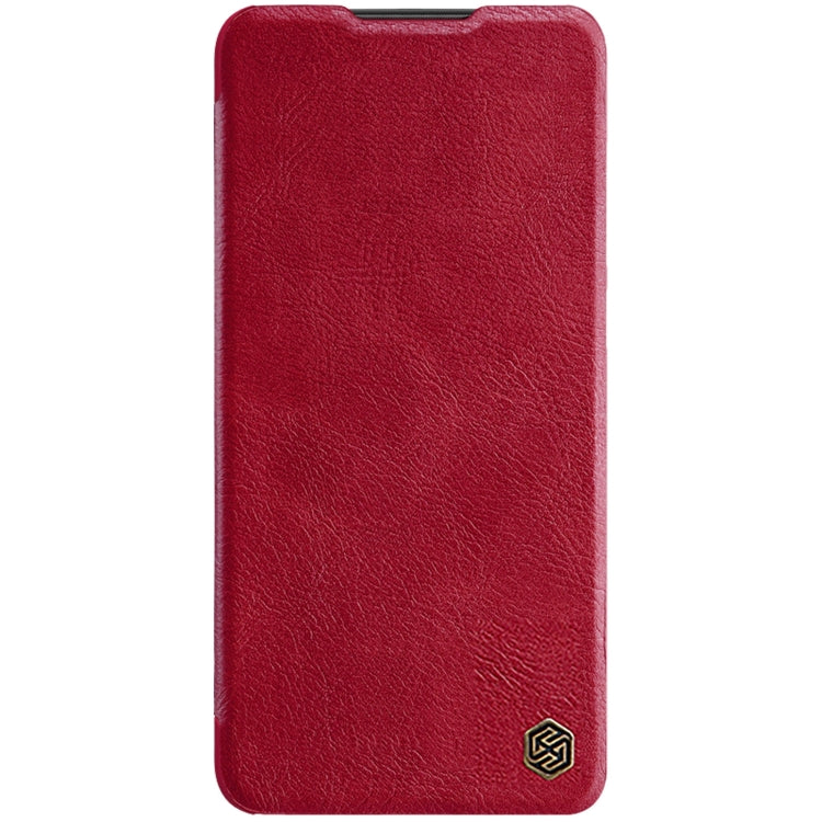 For Xiaomi Redmi K50 / K50 Pro NILLKIN QIN Series Pro Sliding Camera Cover Leather Phone Case(Red) - Xiaomi Cases by NILLKIN | Online Shopping UK | buy2fix