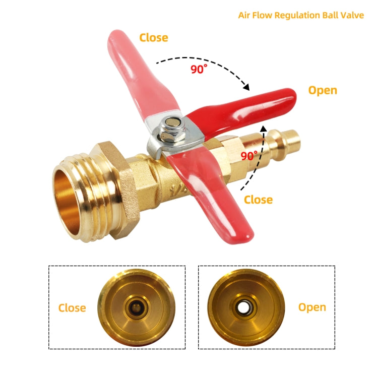 A6861 RV Male 1/4 Drain Fitting Adapter with Storage Bag - In Car by buy2fix | Online Shopping UK | buy2fix