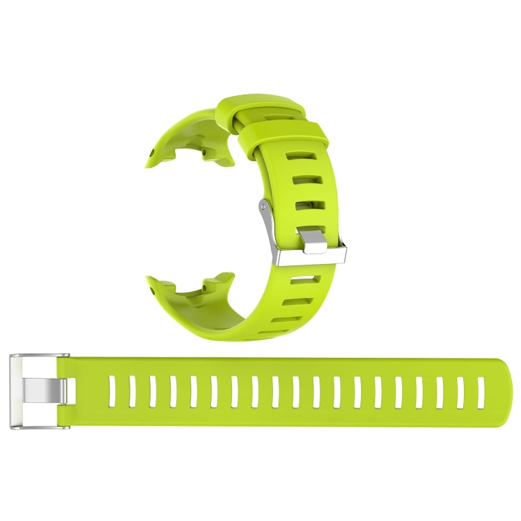 For Sunnto D4 / D4i Novo Diving Watch Silicone Watch Band with Extension Strap(Lime Green) -  by buy2fix | Online Shopping UK | buy2fix