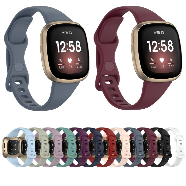 For Fitbit Versa 4 / Versa 3 / Sense Universal TPU Watch Band, Size:L(Rock Grey) - Smart Wear by buy2fix | Online Shopping UK | buy2fix
