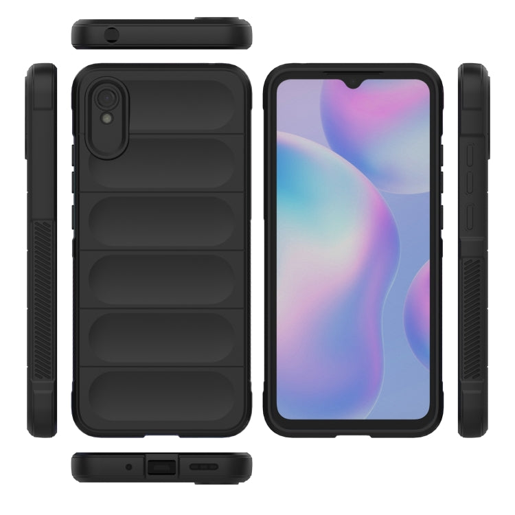 For Xiaomi Redmi 9A Magic Shield TPU + Flannel Phone Case(Purple) - Xiaomi Cases by buy2fix | Online Shopping UK | buy2fix