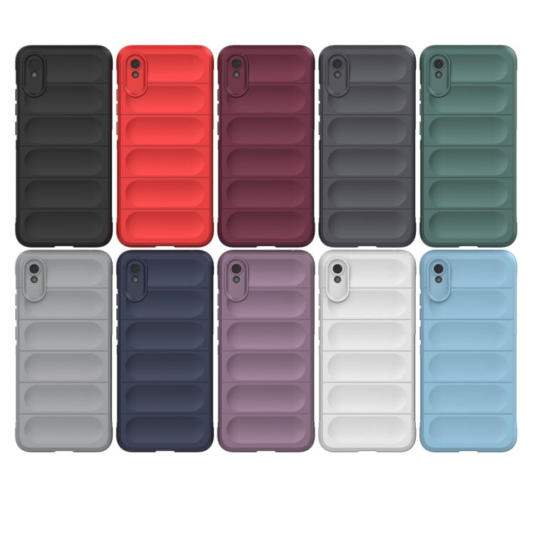 For Xiaomi Redmi 9A Magic Shield TPU + Flannel Phone Case(Black) - Xiaomi Cases by buy2fix | Online Shopping UK | buy2fix