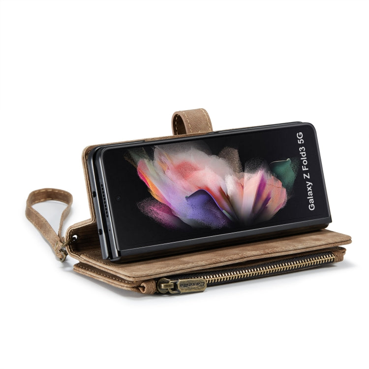 For Samsung Galaxy Z Fold3 5G CaseMe C30 Multifunctional Phone Leather Phone Case(Brown) - Galaxy Phone Cases by CaseMe | Online Shopping UK | buy2fix