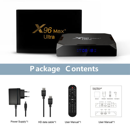 X96 Max+ Ultra 4GB+64GB Amlogic S905X4 8K Smart TV BOX Android 11.0 Media Player, Plug Type:US Plug - Consumer Electronics by buy2fix | Online Shopping UK | buy2fix