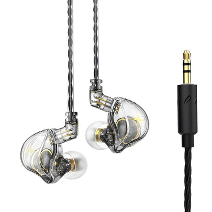 QKZ ZXT Sports In-ear Wired Control Plug HIFI Stereo Stage Monitor Earphone, Style:Standard Version(Transparent) - In Ear Wired Earphone by QKZ | Online Shopping UK | buy2fix