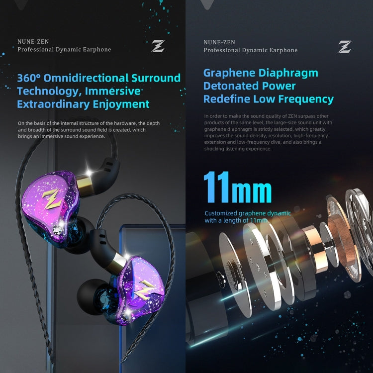 QKZ ZEN In-ear Subwoofer Wire-controlled Music Running Sports Earphone with Mic(Red) - In Ear Wired Earphone by QKZ | Online Shopping UK | buy2fix