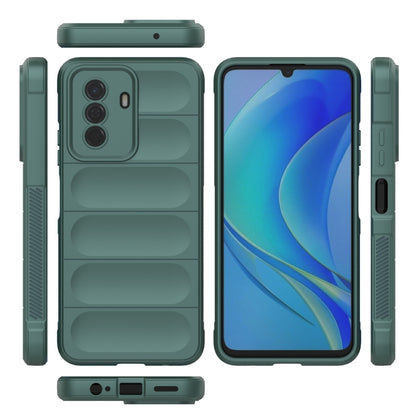 For Huawei Enjoy 50 4G / Nova Y70 Magic Shield TPU + Flannel Phone Case(Dark Green) - Mobile Accessories by buy2fix | Online Shopping UK | buy2fix