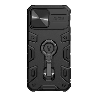 For iPhone 13 Pro Max NILLKIN CamShield Armor Pro Phone Case with Ring Holder (Black) - iPhone 13 Pro Max Cases by NILLKIN | Online Shopping UK | buy2fix