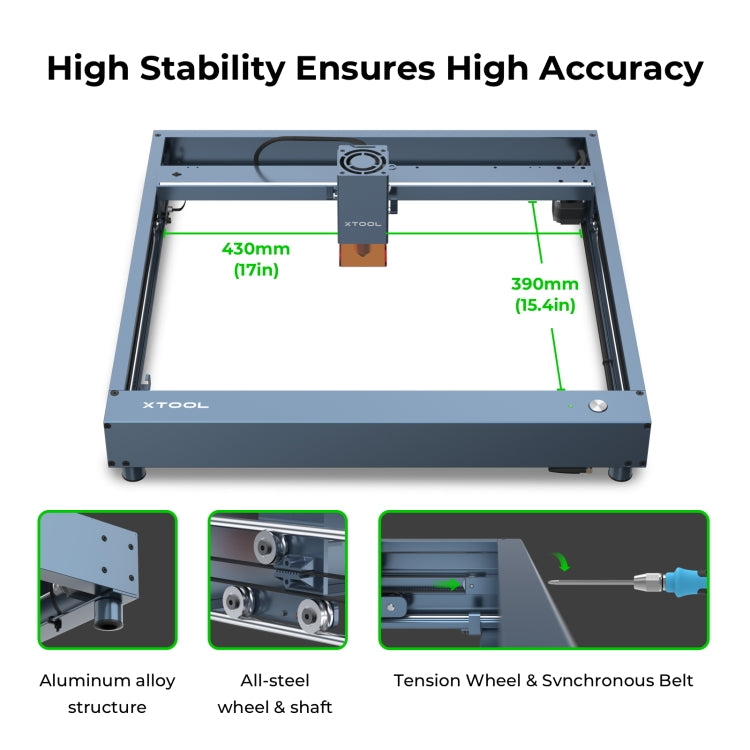 XTOOL D1 Pro-20W High Accuracy DIY Laser Engraving & Cutting Machine, Plug Type:UK Plug(Golden Red) - DIY Engraving Machines by XTOOL | Online Shopping UK | buy2fix