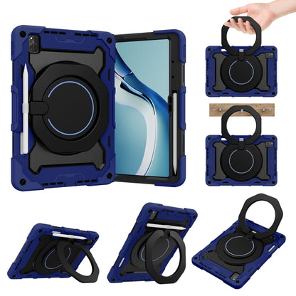 For Huawei MatePad Pro 12.6 2021 Armor Contrast Color Silicone + PC Tablet Case(Navy Blue) - For Huawei by buy2fix | Online Shopping UK | buy2fix