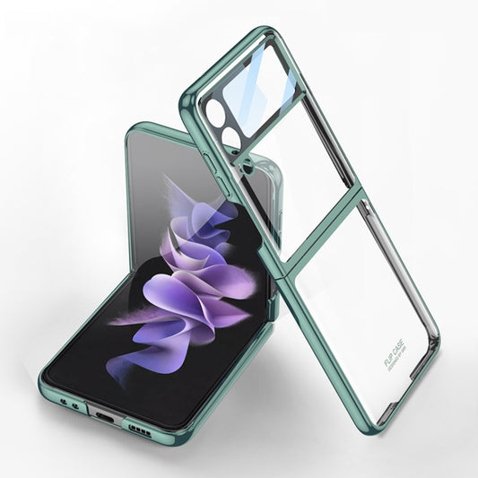 For Samsung Galaxy Z Flip4 GKK Integrated Electroplating Full Coverage Phone Case(Green) - Galaxy Z Flip4 5G Cases by GKK | Online Shopping UK | buy2fix