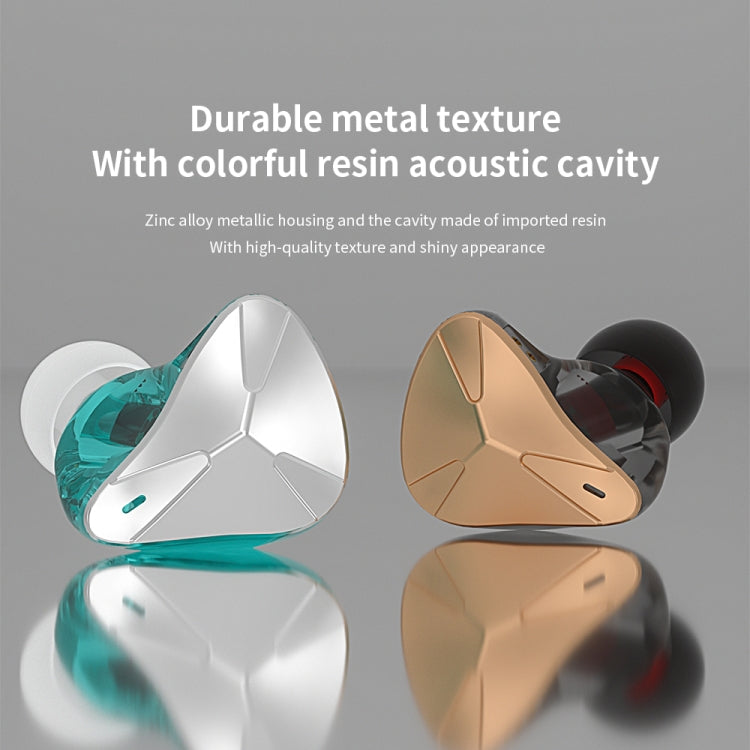 CVJ Demon Double Dynamic Coil HiFi Music Wired Earphone No Mic(Silver) - In Ear Wired Earphone by CVJ | Online Shopping UK | buy2fix