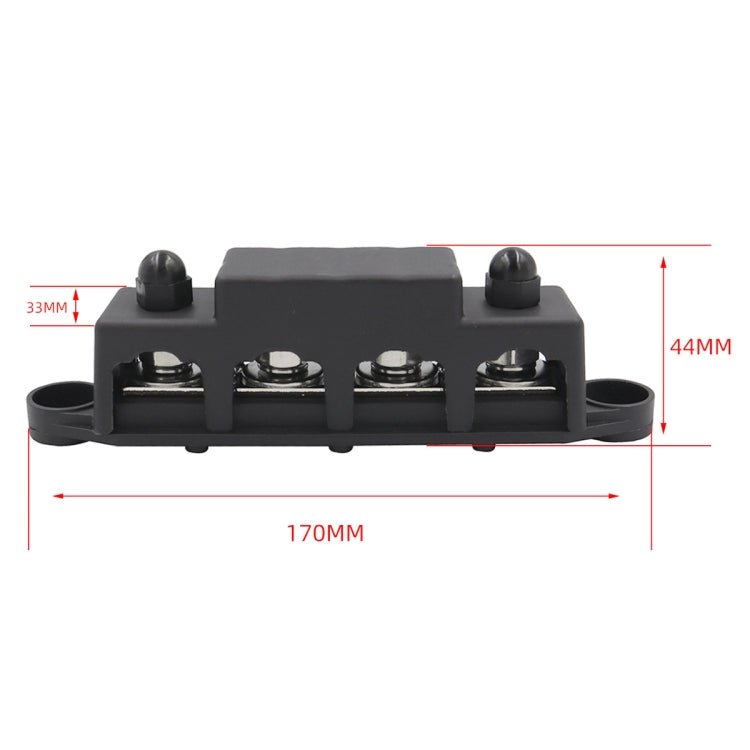 Red M10 Stud RV Ship High Current Power Distribution Terminal Block with Accessories - In Car by buy2fix | Online Shopping UK | buy2fix