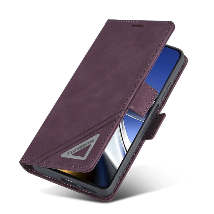 For Xiaomi Poco M4 Pro 4G Forwenw Dual-side Buckle Leather Phone Case(Wine Red) - Xiaomi Cases by Forwenw | Online Shopping UK | buy2fix