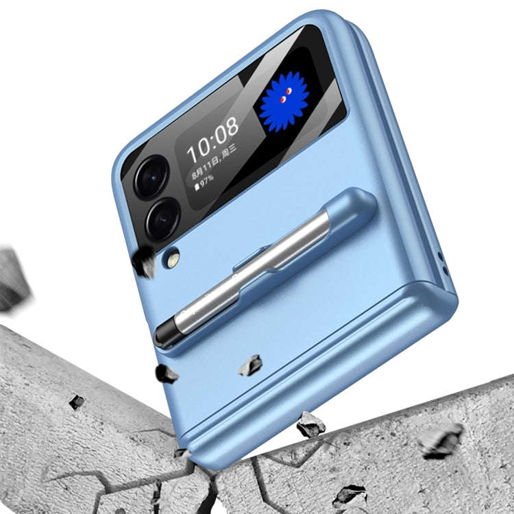 For Samsung Galaxy Z Flip4 GKK Magnetic Full Coverage Phone Flip Case with Pen(Forest Green) - Galaxy Z Flip4 5G Cases by GKK | Online Shopping UK | buy2fix