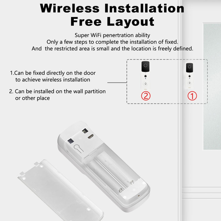 T30 Tuya Smart WIFI Video Doorbell Support Two-way Intercom & Night Vision(White) - Security by buy2fix | Online Shopping UK | buy2fix