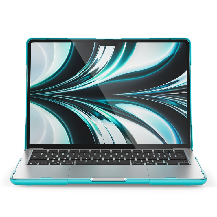 For MacBook Air 13.6 inch A2681 2022 TPU + PC Two-color Anti-fall Laptop Protective Case(Light Blue) - MacBook Air Cases by buy2fix | Online Shopping UK | buy2fix