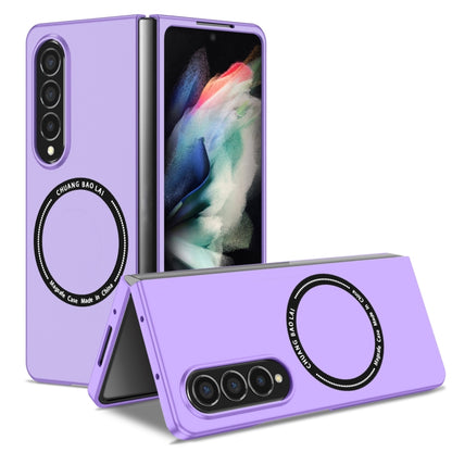 For Samsung Galaxy Z Fold4 Magsafe Magnetic Folding PC Phone Case(Purple) - Galaxy Z Fold4 5G Cases by buy2fix | Online Shopping UK | buy2fix