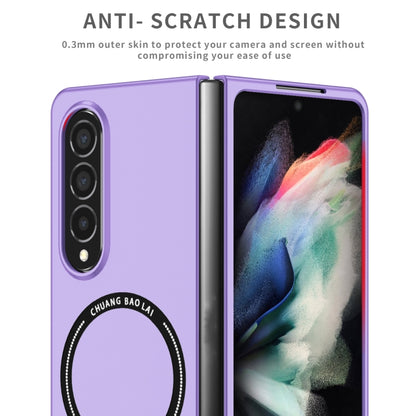 For Samsung Galaxy Z Fold4 Magsafe Magnetic Folding PC Phone Case(Purple) - Galaxy Z Fold4 5G Cases by buy2fix | Online Shopping UK | buy2fix