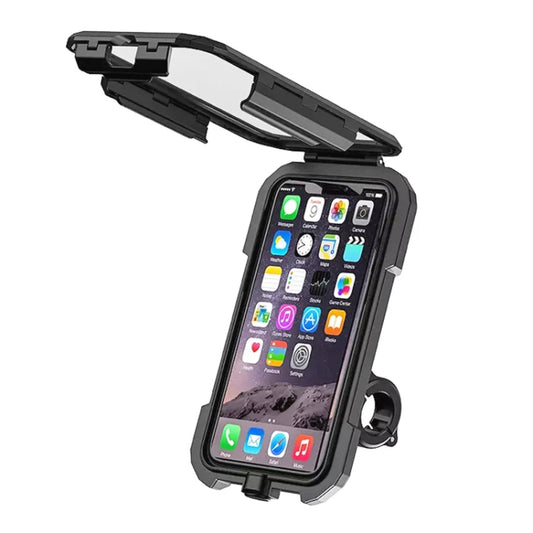 M18L-A1 Motorcycle / Bicycle Handlebar Wireless Charging Waterproof Box Mobile Phone Holder - In Car by buy2fix | Online Shopping UK | buy2fix