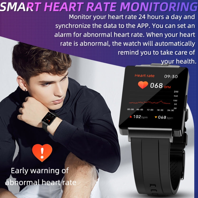 KS01 1.85 Inch Smart Watch Supports Blood Glucose Detection, Blood Pressure Detection, Blood Oxygen Detection(Black) - Smart Watches by buy2fix | Online Shopping UK | buy2fix