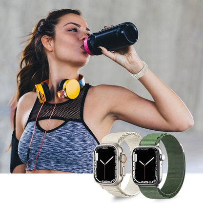 For Apple Watch Ultra 49mm Nylon Watch Band(Black) - Smart Wear by buy2fix | Online Shopping UK | buy2fix