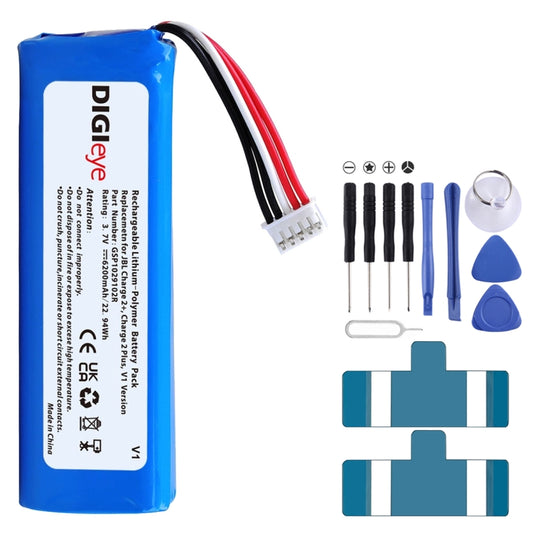 For JBL Charger 2+/Charge 2 plus/V1 Version 6200mAh GSP1029102R Battery Replacement - Others by buy2fix | Online Shopping UK | buy2fix