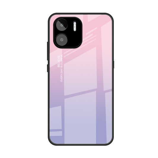 For Xiaomi Redmi A1 4G Colorful Painted Glass Phone Case(Purple Sky) - Xiaomi Cases by buy2fix | Online Shopping UK | buy2fix