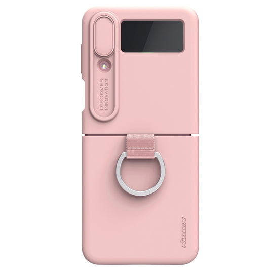 For Samsung Galaxy Z Flip4 5G NILLKIN CamShield Liquid Silicone + PC Full Coverage Case(Pink) - Galaxy Z Flip4 5G Cases by NILLKIN | Online Shopping UK | buy2fix