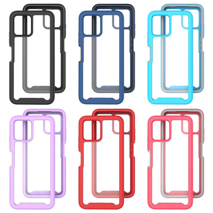 For T-Moblie Revvl 6 5G Starry Sky Solid Color Shockproof TPU Clear PC Phone Case(Sky Blue) - More Brand by buy2fix | Online Shopping UK | buy2fix