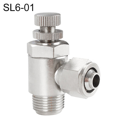 SL6-01 LAIZE Nickel Plated Copper Trachea Quick Fitting Throttle Valve Lock Female Connector -  by LAIZE | Online Shopping UK | buy2fix