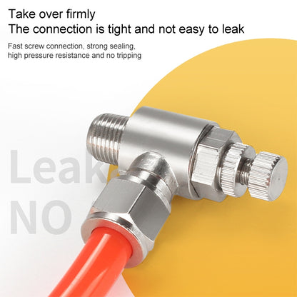 SL6-03 LAIZE Nickel Plated Copper Trachea Quick Fitting Throttle Valve Lock Female Connector -  by LAIZE | Online Shopping UK | buy2fix