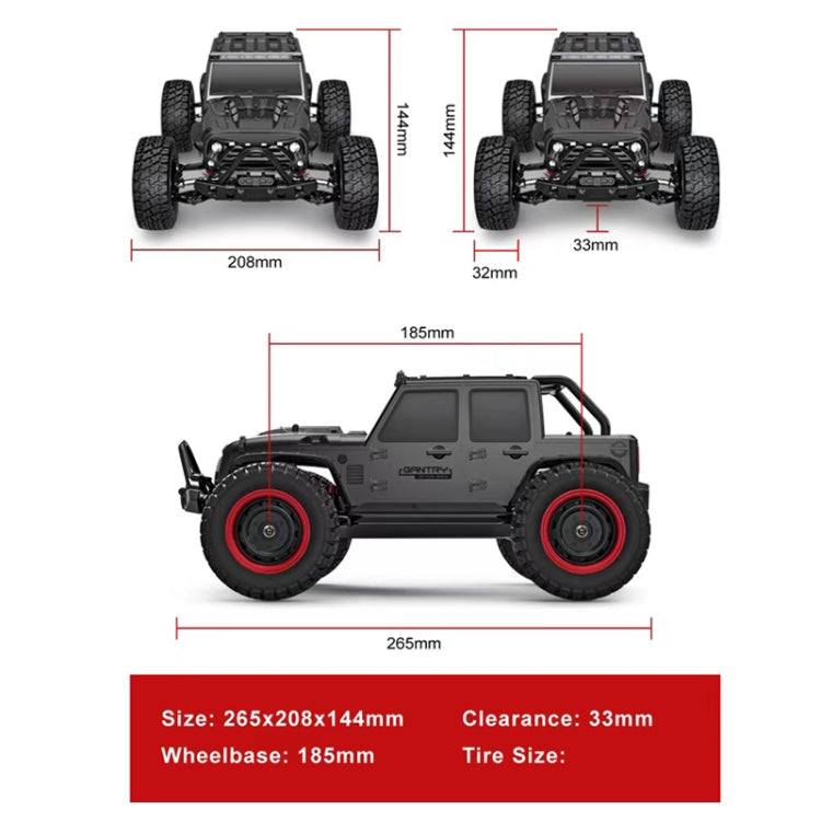 JJR/C 16103A 2.4G Wrangler Electric RC 4WD Off-road Vehicle(Black) - RC Cars by JJR/C | Online Shopping UK | buy2fix