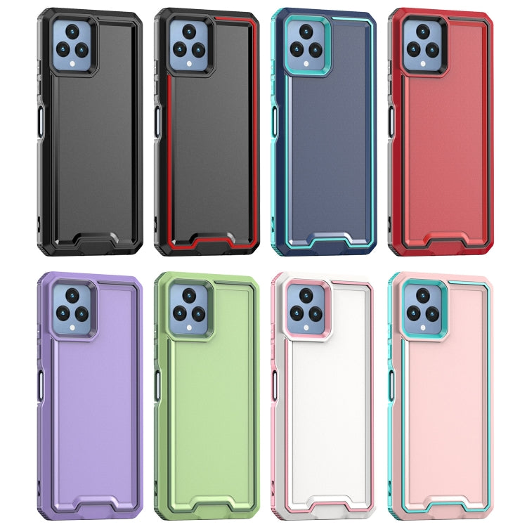 For T-Mobile Revvl 6 5G Armour Two-color TPU + PC Phone Case(Blue+Sky Blue) - More Brand by buy2fix | Online Shopping UK | buy2fix