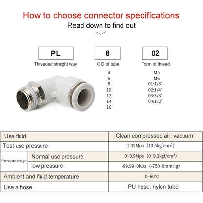 PL10-02 LAIZE PL Elbow Pneumatic Quick Fitting Connector -  by LAIZE | Online Shopping UK | buy2fix