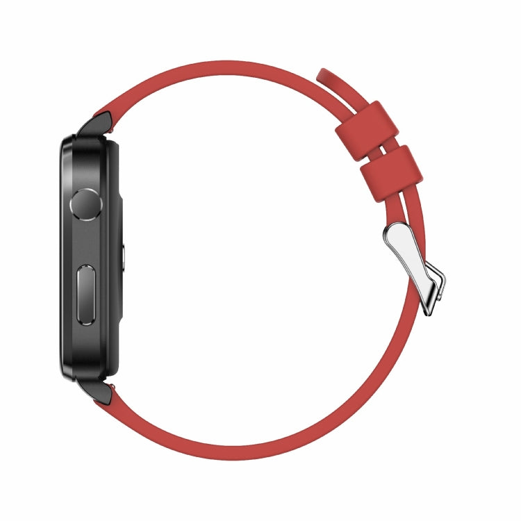 F100 1.7 inch HD Square Screen TPU Strap Smart Watch Supports Body Temperature Monitoring/Blood Oxygen Monitoring(Red) - Smart Wear by buy2fix | Online Shopping UK | buy2fix