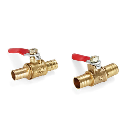 LAIZE Pneumatic Hose Barb Brass Shutoff Ball Valve, Specification:6mm -  by LAIZE | Online Shopping UK | buy2fix