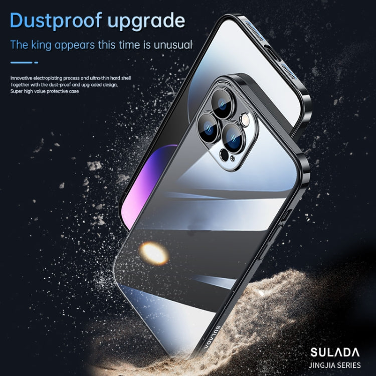 For iPhone 14 SULADA Hard PC Shockproof Phone Case(Gold) - iPhone 14 Cases by SULADA | Online Shopping UK | buy2fix