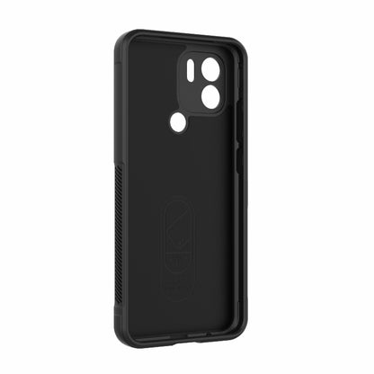 For Xiaomi Redmi A1+ 4G Global Magic Shield TPU + Flannel Phone Case(Black) - Xiaomi Cases by buy2fix | Online Shopping UK | buy2fix