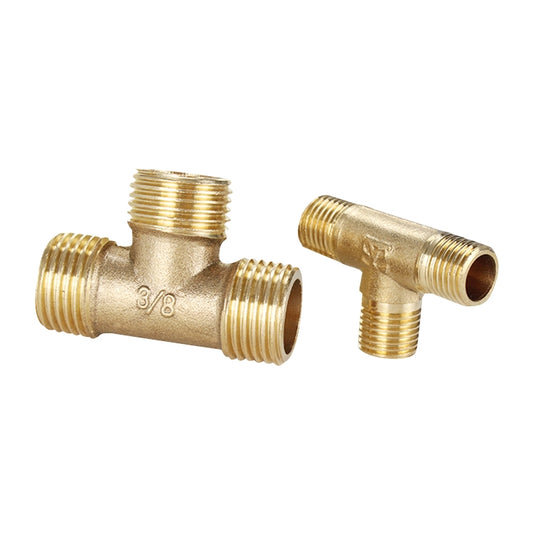 LAIZE External Thread Plumbing Copper Pipe Fittings, Caliber:4 Point(Three Way) -  by LAIZE | Online Shopping UK | buy2fix