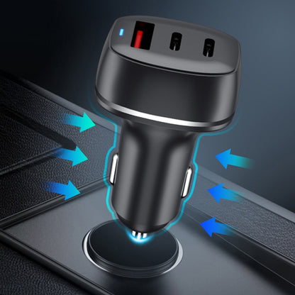 ACC-579 53W USB+ Dual USB-C/Type-C Fast Charge Car Charger(White) - In Car by buy2fix | Online Shopping UK | buy2fix