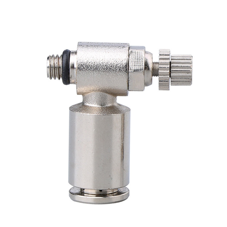 SL4-01 LAIZE Nickel Plated Copper Male Thread Throttle Valve Pneumatic Connector -  by LAIZE | Online Shopping UK | buy2fix