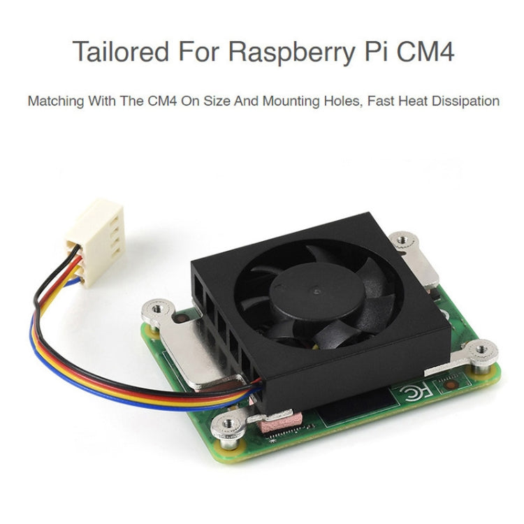 Waveshare Dedicated 3007 Cooling Fan for Raspberry Pi Compute Module 4 CM4, Power Supply:12V - Other Accessories by WAVESHARE | Online Shopping UK | buy2fix