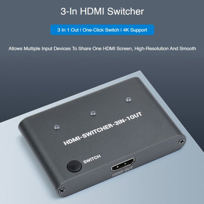 Waveshare 3 in 1 3 inch 4K HDMI Switcher - Mini PC Accessories by WAVESHARE | Online Shopping UK | buy2fix